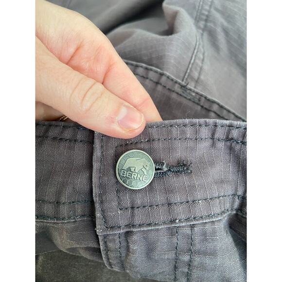 Berne Shorts Mens 44 Brown Carpenter Canvas Relaxed Outdoor Work, Ripstock - Picture 7 of 7